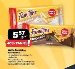 Netto Wafle Familijne Jutrzenka śmietankowe oferta