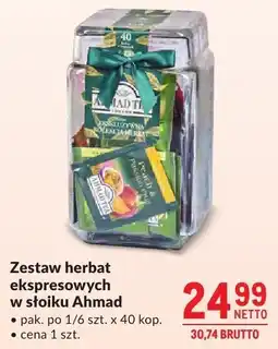 Makro Zestaw herbat ekspresowych w słoiku Ahmad oferta