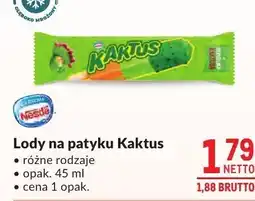 Makro Lody na patyku Kaktus różne rodzaje Nestle oferta