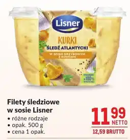 Makro Filety śledziowe w sosie Lisner różne rodzaje oferta