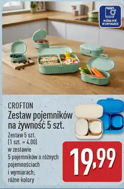 ALDI CROFTON Zestaw pojemników na żywność oferta