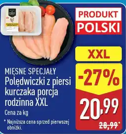 ALDI MIĘSNE SPECJAŁY Polędwiczki z piersi kurczaka porcja rodzinna XXL oferta