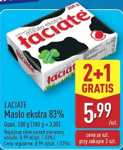 ALDI ŁACIATE Masło ekstra 83% oferta
