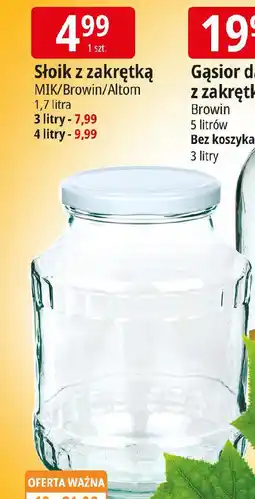 E.Leclerc Słoik z zakrętką oferta