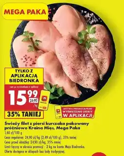 Biedronka Filet z piersi kurczaka Kraina Mięs oferta