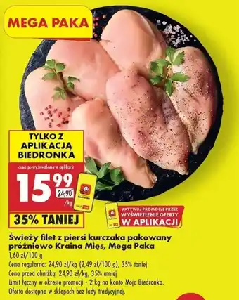Biedronka Filet z piersi kurczaka Kraina Mięs oferta