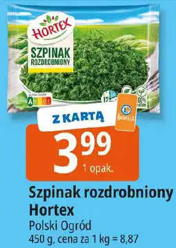 E.Leclerc Szpinak rozdrobniony Hortex oferta