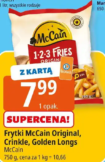 E.Leclerc Frytki McCain Original, Crinkle, Golden Longs oferta