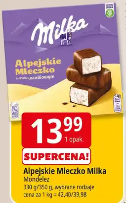 E.Leclerc Alpejskie Mleczko Milka oferta