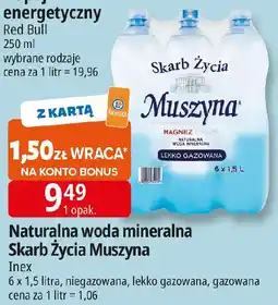 E.Leclerc Naturalna woda mineralna Skarb Życia Muszyna oferta