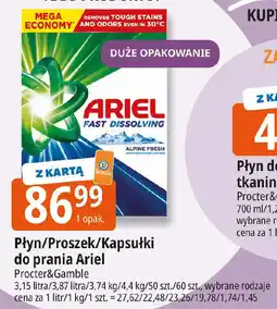 E.Leclerc Płyn/Proszek/Kapsułki do prania Ariel oferta