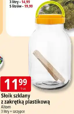 E.Leclerc Słoik szklany z zakrętką plastikową oferta