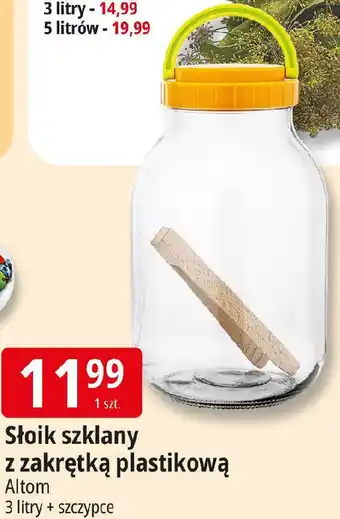 E.Leclerc Słoik szklany z zakrętką plastikową oferta