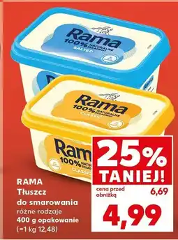 Kaufland Tłuszcz do smarowania Rama różne rodzaje oferta