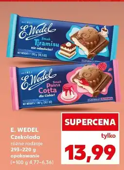 Kaufland Czekolada E.Wedel różne rodzaje oferta