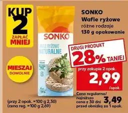 Kaufland Wafle ryżowe Sonko oferta