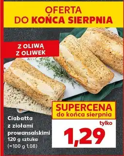 Kaufland Ciabatta z ziołami prowansalskimi Kaufland oferta