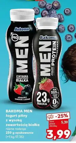 Kaufland Jogurt pitny Bakoma Men oferta