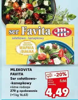 Kaufland Ser sałatkowo-kanapkowy Mlekovita Favita oferta