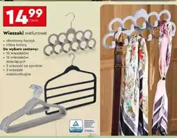 Biedronka Wieszaki welurowe oferta