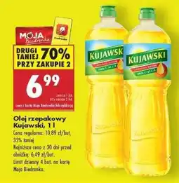 Biedronka Olej rzepakowy Kujawski, 1 l oferta