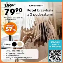 Biedronka Fotel brazylijski z 2 poduszkami oferta