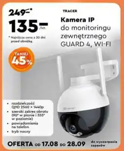 Biedronka Kamera IP do monitoringu zewnętrznego GUARD 4, WI-FI oferta
