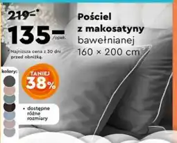 Biedronka Pościel z makosatyny bawełnianej 160 x 200 cm oferta