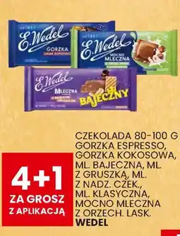 Wafelek CZEKOLADA GORZKA ESPRESSO, GORZKA KOKOSOWA, ML. BAJECZNA, ML. Z GRUSZKĄ, ML. Z NADZ. CZEK., ML. KLASYCZNA, MOCNO MLECZNA oferta