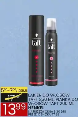 Wafelek LAKIER DO WŁOSÓW TAFT, PIANKA DO WŁOSÓW TAFT oferta