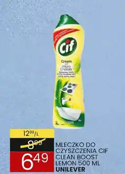 Wafelek MLECZKO DO CZYSZCZENIA CIF CLEAN BOOST LEMON oferta