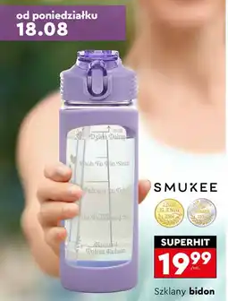 Biedronka Bidon szklany 550 ml Smukee oferta