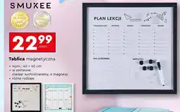 Biedronka Tablica magnetyczna 40 x cm + marker 4 magnesy oferta