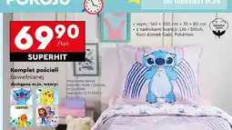 Biedronka Komplet pościeli 160 x 200 cm + 70 80 pokemon oferta