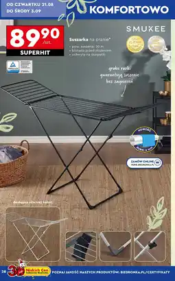 Biedronka Suszarka balkonowa Smukee oferta