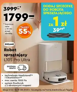 Biedronka Robot sprzątający l10s Dreame oferta