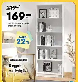 Biedronka Regał na książki 180 x 65 26 cm Meblomaster oferta