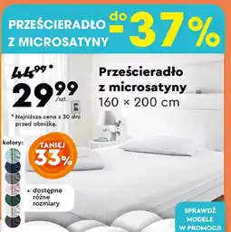 Biedronka Prześcieradło z microsatyny 160 x 200 cm oferta