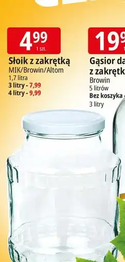 E.Leclerc Słoik z zakrętką 4 l Altom oferta
