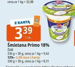 E.Leclerc Śmietana 12% Zott Primo oferta