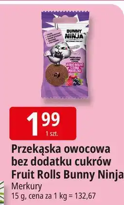 E.Leclerc Przekąska owocowa jabłko malina czarna porzeczka Bunny Ninja oferta