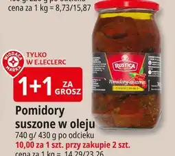 E.Leclerc Pomidory suszone w oleju z ziołami Wiodąca Marka Rustica oferta