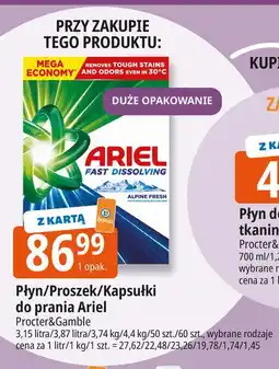 E.Leclerc Kapsułki do prania mountain spring Ariel 3 In 1 oferta