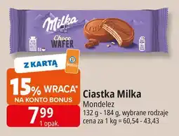 E.Leclerc Wafelki w czekoladzie Milka Choco Wafer oferta