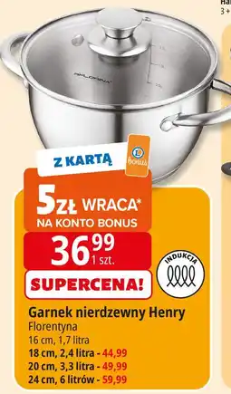 E.Leclerc Garnek nierdzewny 24 cm Florentyna oferta