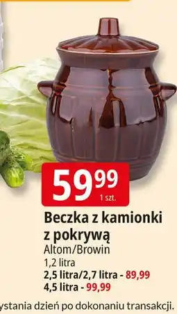E.Leclerc Eczka kamionkowa z pokrywką 4.5 l Altom oferta