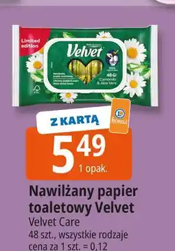 E.Leclerc Papier toaletowy nawilżany rumianek & aloe vera Velvet oferta