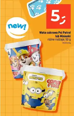 Dealz Wata cukrowa Psi Patrol lub Minionki Candy Floss oferta