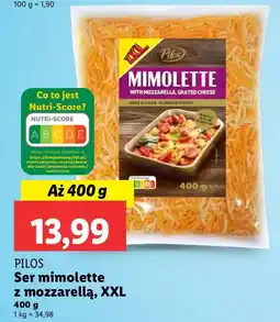 Lidl Ser mimolette z mozzarellą XXL Pilos oferta