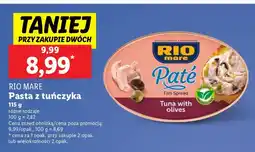 Lidl Pasta z tuńczyka Rio Mare oferta